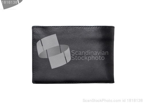Image of Black Wallet. On a white background.