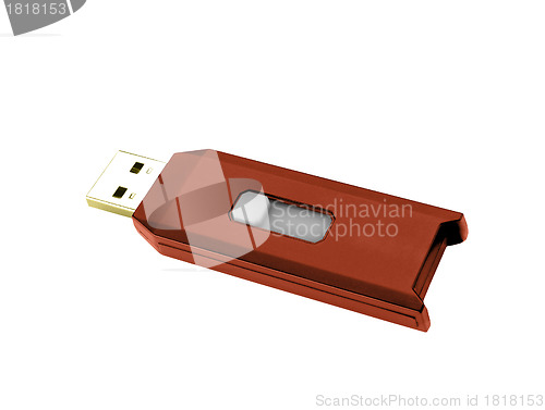 Image of Flash drive isolated on white