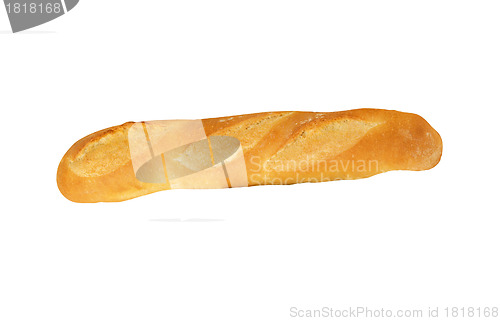Image of white bread isolated on white