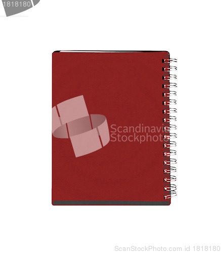 Image of Spiral binder. Note pad with white