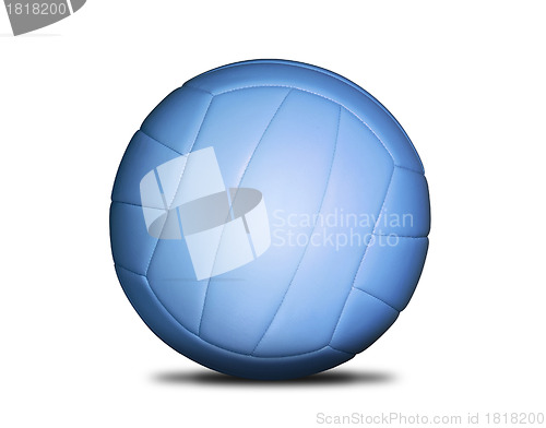 Image of Volleyball blue ball isolated on white background