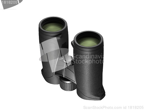 Image of Binoculars on white background