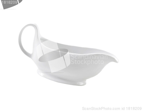 Image of Ceramic cream jug isolated on white background