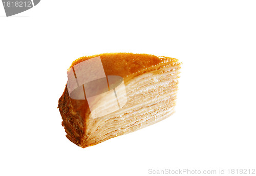 Image of Sweet pie isolated on white background