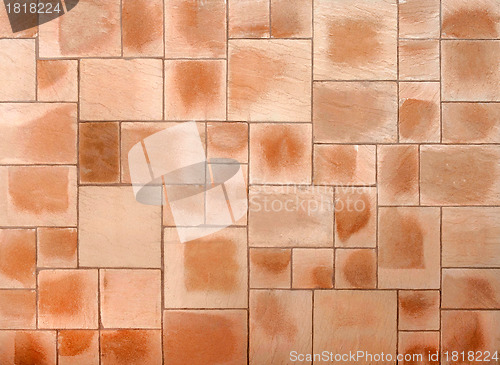 Image of Beige and brown floor tiles