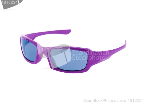 Image of Purple sunglasses on white