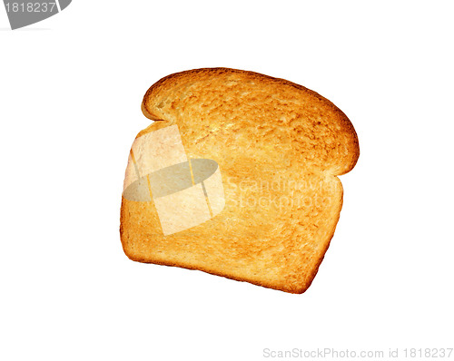 Image of White bread toast. Isolated on white background