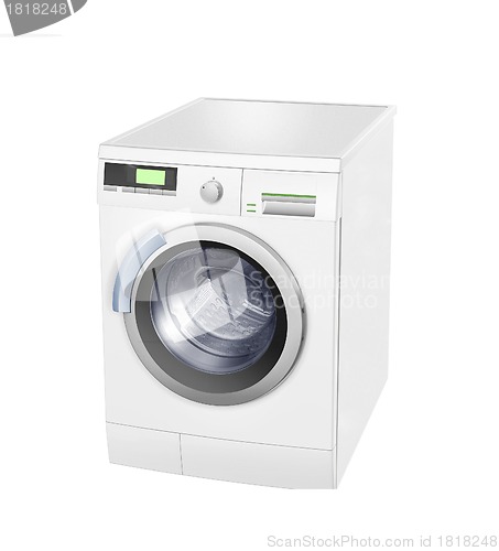 Image of Washing machine on the white background