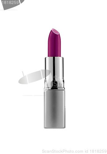 Image of purple lipstick isolated on white