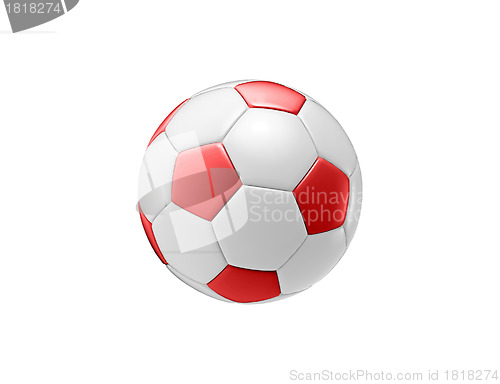 Image of red football ball