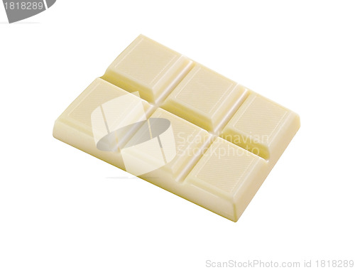 Image of White chocolate isolated on white