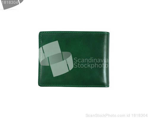 Image of green wallet on a white background