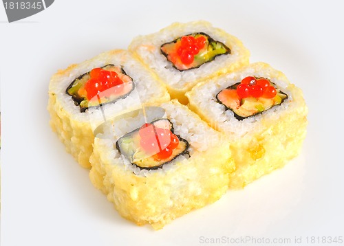 Image of Sushi with fish and caviar