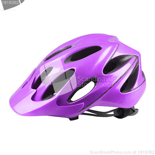 Image of Velvet bike helmet on white background