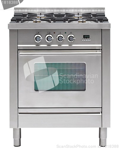 Image of gas cooker over the white background