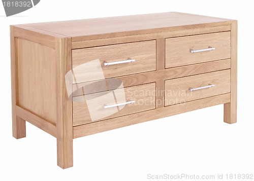Image of Chest of Drawers isolated with clipping path