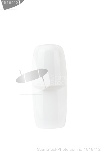 Image of close up of beauty hygiene container on white background with clipping path