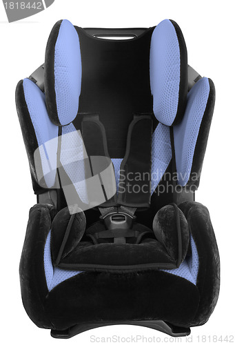 Image of A child's car seat isolated on a white background