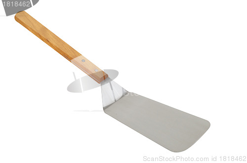 Image of pizza spade on white background