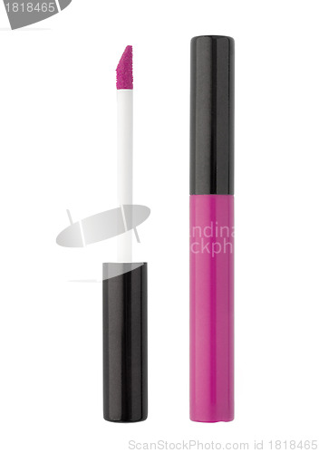 Image of pink beautiful gloss for lips