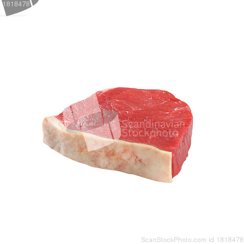 Image of fresh meat isolated on white background