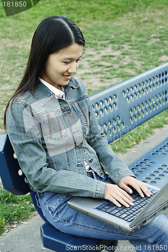 Image of Laptop girl