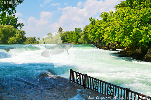 Image of Spring waterfall in Turkey