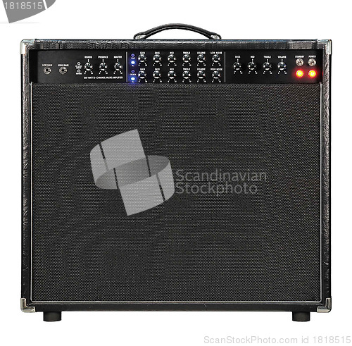 Image of Guitar amplifier isolated on white.