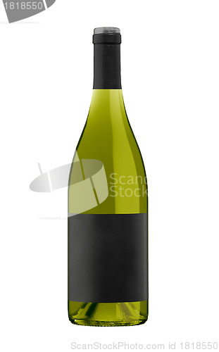 Image of White Wine Bottle, Champagne bottle isolated on a white background