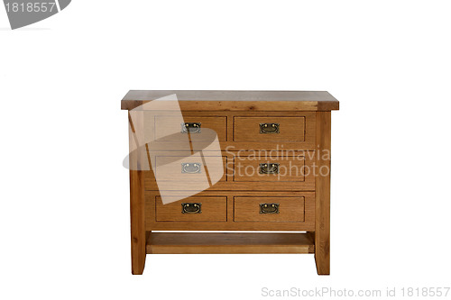 Image of Chest of Drawers isolated with clipping path