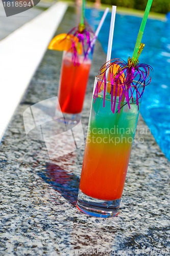 Image of Cocktail near the swimming pool