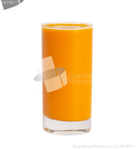 Image of Carrot Juice. Isolated with clipping path.