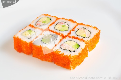 Image of Sushi with fish and caviar