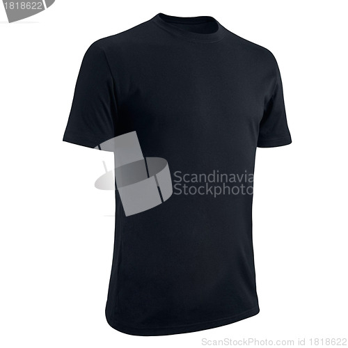 Image of Black Tshirt on a white background.