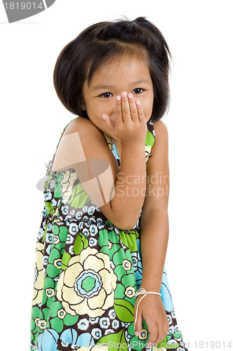 Image of shy asian girl