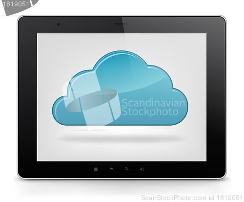 Image of Tablet PC. Vector EPS 10.