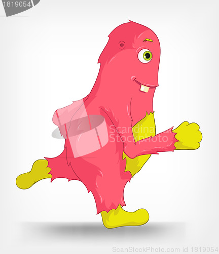 Image of Funny Monster. Running.