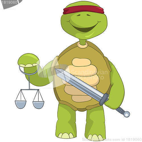 Image of Funny Turtle. Law.