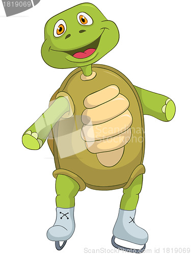 Image of Funny Turtle. Skater.