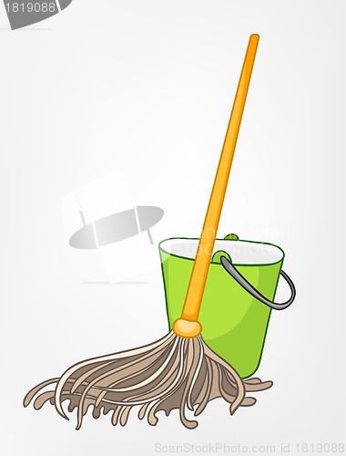 Image of Cartoon Home Miscellaneous Mop