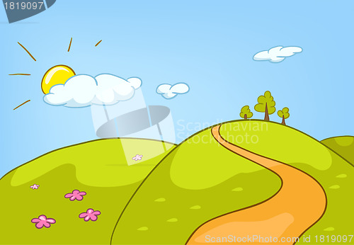 Image of Cartoon Nature Landscape