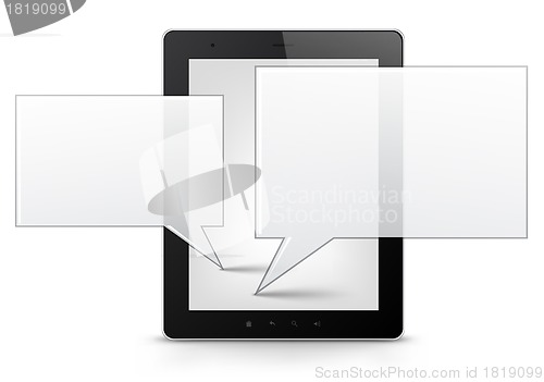 Image of Tablet PC. Vector EPS 10.