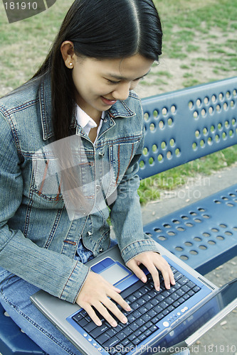 Image of Laptop girl