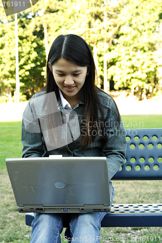 Image of Laptop girl