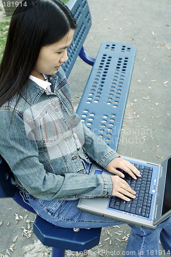 Image of Laptop girl