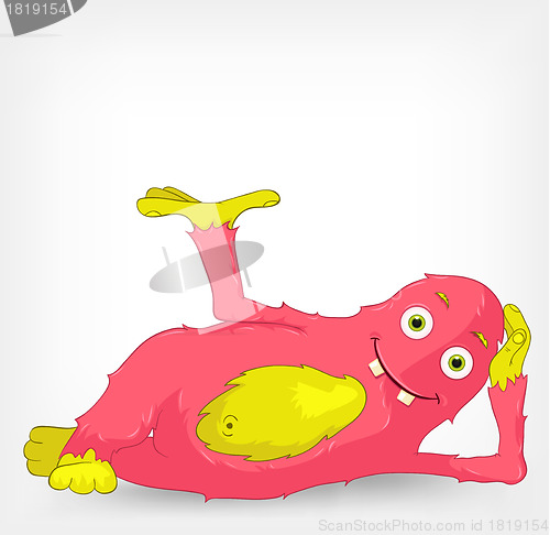 Image of Funny Monster. Relaxation