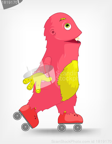 Image of Funny Monster. Roller.