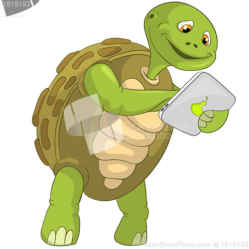 Image of Funny Turtle. Touch Screen.