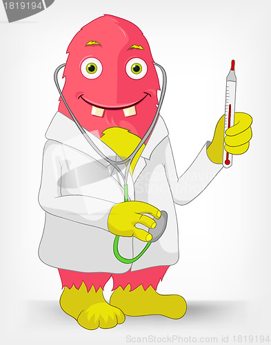 Image of Funny Monster. Doctor.