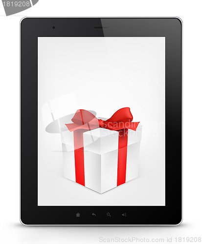 Image of Tablet PC. Vector EPS 10.